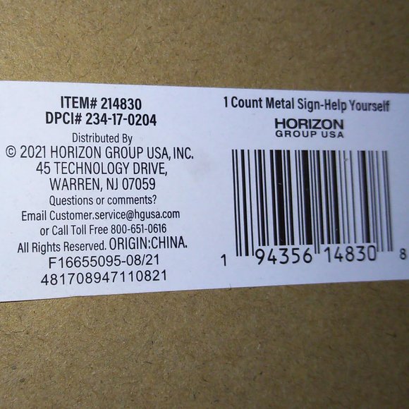 Metal HELP Yourself sign buffets parties chalkboard style - Picture 5 of 7